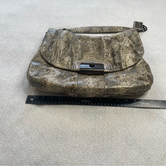 Coach Kristin Python Embossed Shoulder Bag - Picture 4 of 14